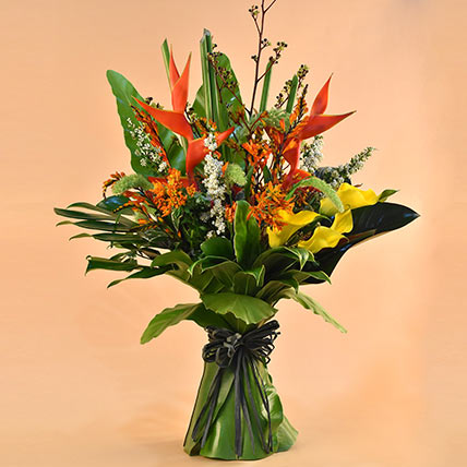Enticing Mixed Flowers Bouquet: Flower Delivery on Same Day