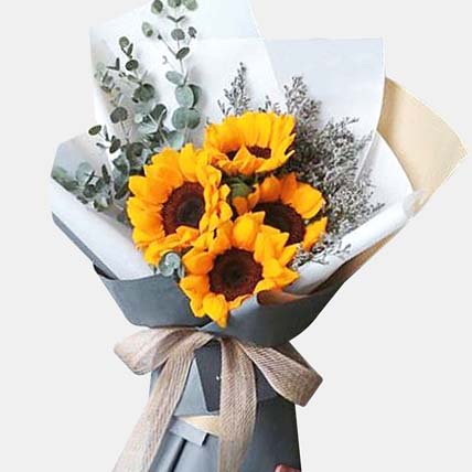 Bright Sunflowers Bunch: Retirement Flowers in Singapore