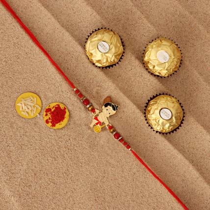 Sneh Holy Bal Hanuman Kids Rakhi & Ferrero Rocher: Rakhi Gifts