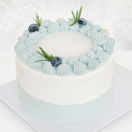 Blueberries Blue Forest Cake: Eggless Cake Singapore