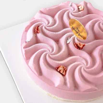 Vegan Strawberry Cheesecake: Eggless Cake Singapore