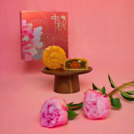 FNP Single Yolk Bakedskin Mooncake Pure Lotus Paste: Mid Autumn Festival Gifts