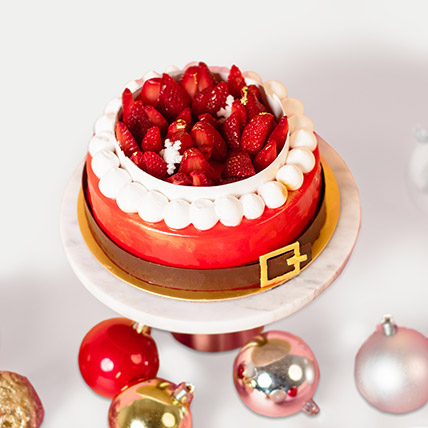 Santa's Gift Red Velvet Cake: Xmas Cakes