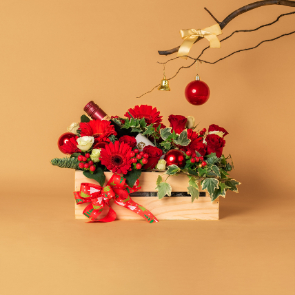Bring Back Merry Holidays Hamper: Christmas Flower Arrangements