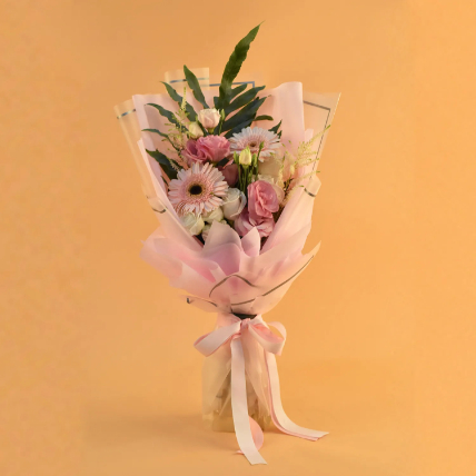 Dignified Mixed Flowers Bouquet: One Hour Gifts Delivery - Order Before 7 PM