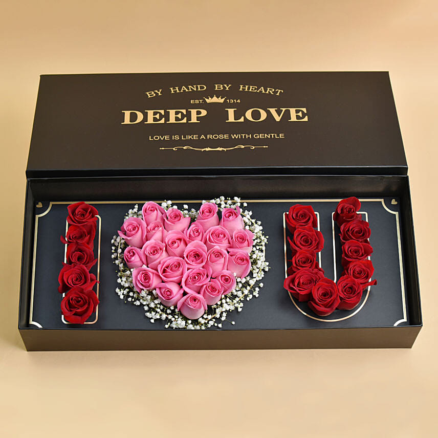 I Love You Floral Arrangement: Valentines Flowers