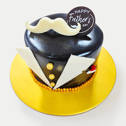 Father's Day Moustache French Chocolate Mousse Cake: Fathers Day Cake Singapore