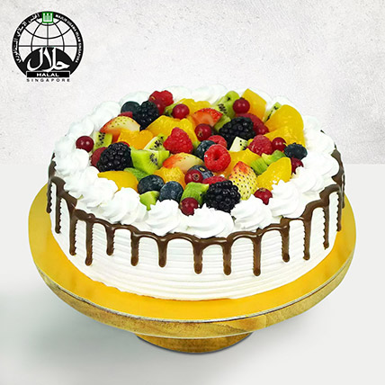 Fruity Vanilla Cake: Halal Cakes 