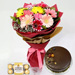Gerberas Bouquet With Choco Cake & Ferrero Rocher