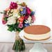 Colourful Flower Bunch & Tiramisu Cake