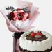 Delightful Roses & Black Forest Cake