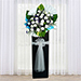 Blessed Soul Condolence Mixed Flowers Black Stand