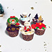 Christmas Chocolate Fudge Cupcakes