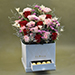 Red & Pink Flowers Box Arrangement