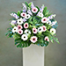 Serene Mixed Flowers Stand