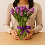 Purple Tulip Arrangement
