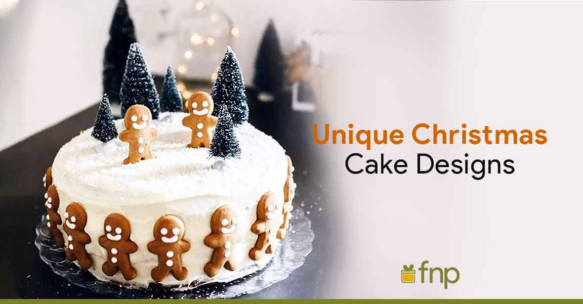 unique christmas cake designs