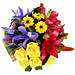 Bright Coloured Flower Basket