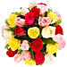 Colourful Mixed Rose In A Basket