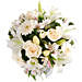 Cream & White Fresh Flowers In Basket