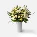 Serene White Rose & Spray Rose Vase Arrangement