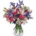 Bunch of Mixed Exotic Flowers In Vase