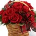 Elegant Basket Arrangement of Roses