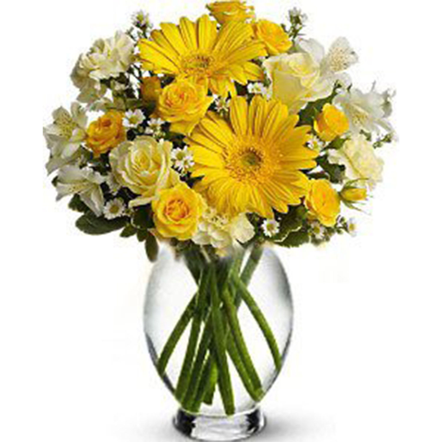 Online Lovely Glass Vase Arrangement of Flowers Gift Delivery in