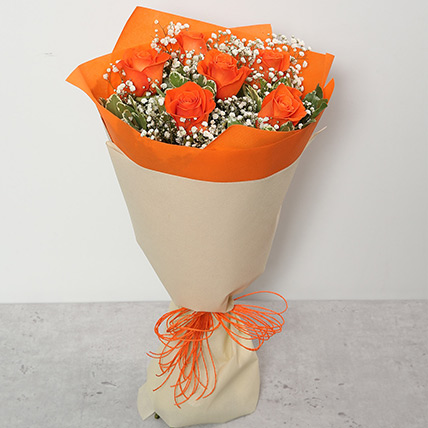 Bouquet Of Orange Roses JD