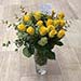 Gorgeous Yellow Roses With Vase