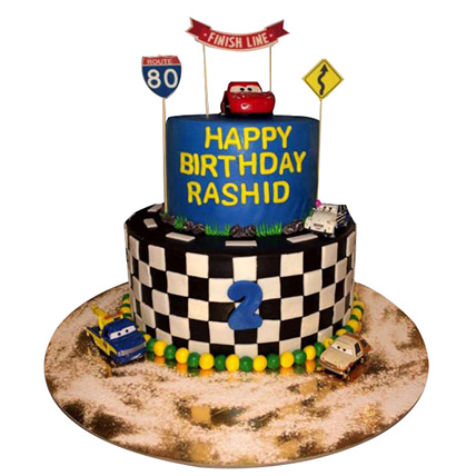 Car Race Cake