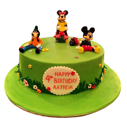 Mickey And Family Cake