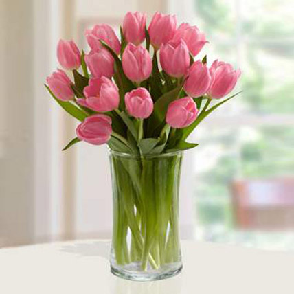 Pink Tulips Arrangement KT