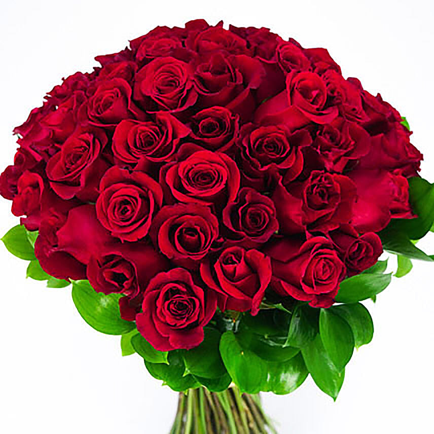 Imagine 50 Roses Online 50 Roses Posy Gift Delivery in Kuwait - FNP