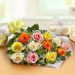 12 Mix Roses Bunch With Baklawa Half Kg