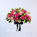 Alluring Pink Rose & Spray Rose Vase Arrangement