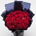 Beautifully Tied Romantic Red Rose Bouquet