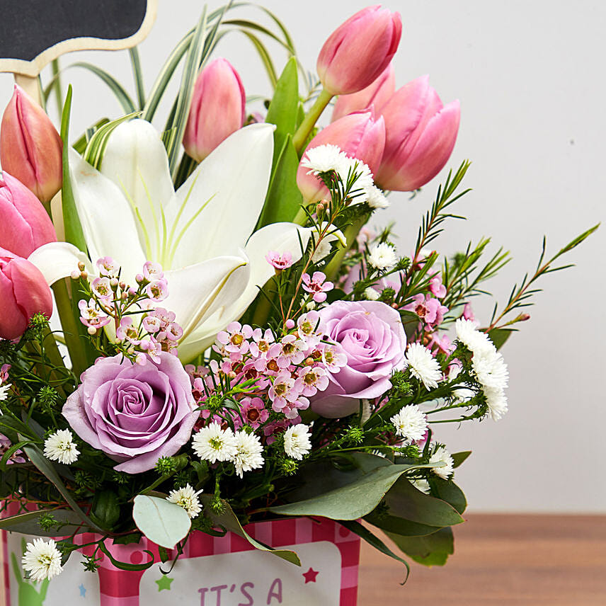 Online Pastel Flowers Arrangement Gift Delivery in Singapore - Ferns N