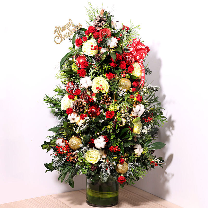 Fresh Flower Christmas Tree