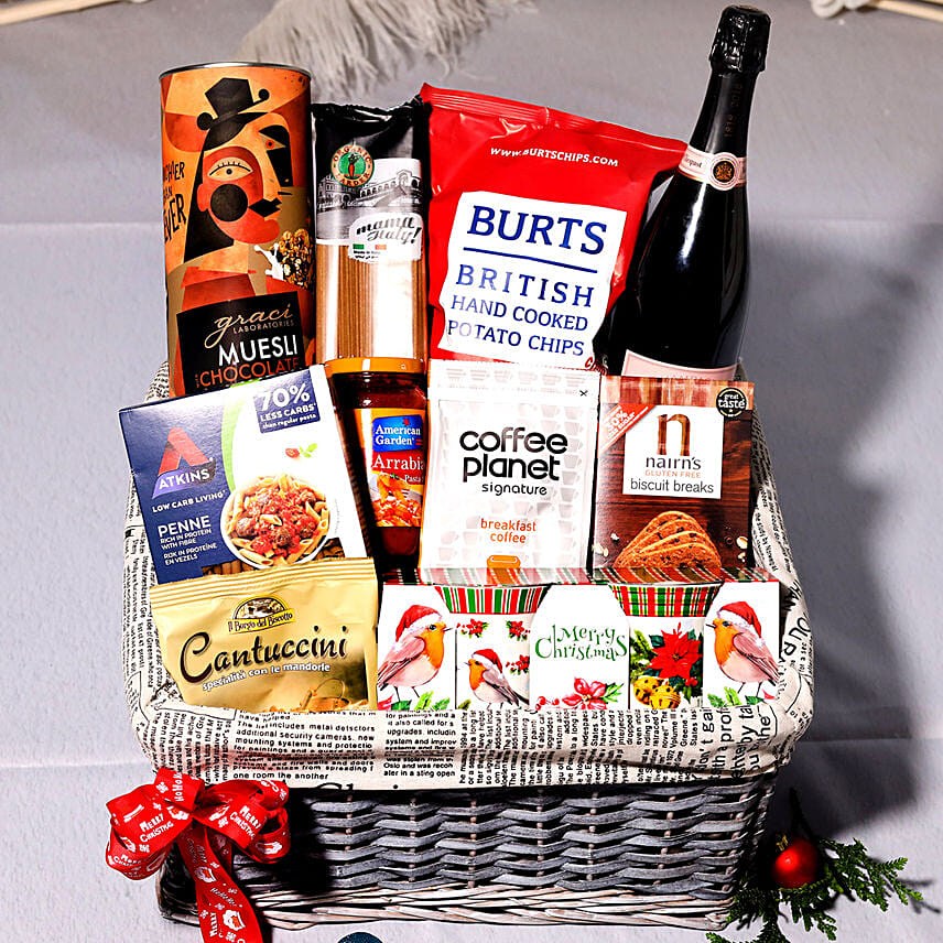 6 Best Gift Hamper Ideas for Every Occasion- Christmas Surprise Snack Basket