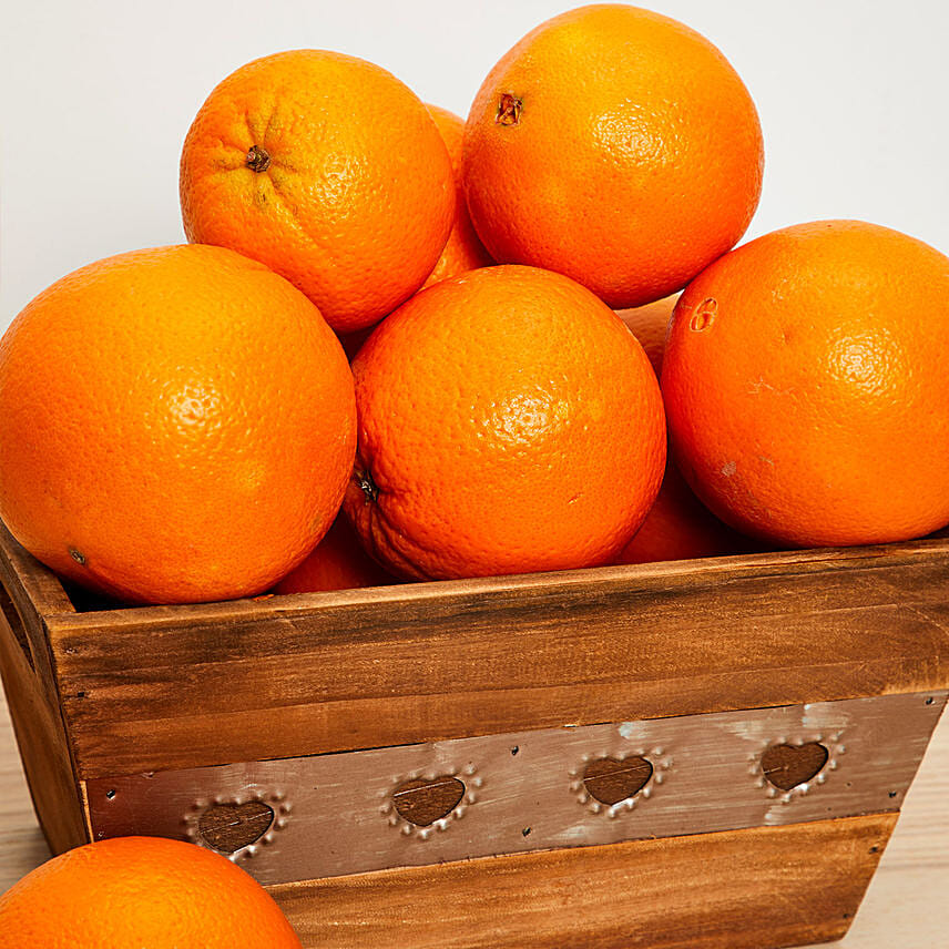 Online Basket Of Oranges 3 kgs Gift Delivery in Singapore FNP