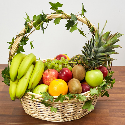 Basket Of Healthy Fruits