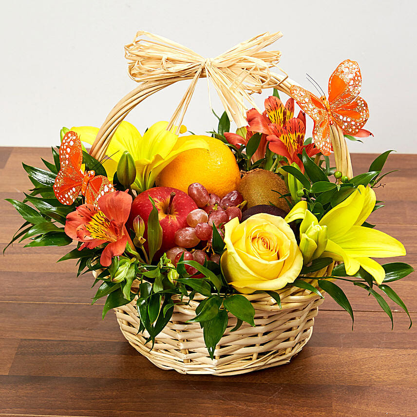 Online Fresh Flowers & Fruits Basket Gift Delivery in Singapore - Ferns ...