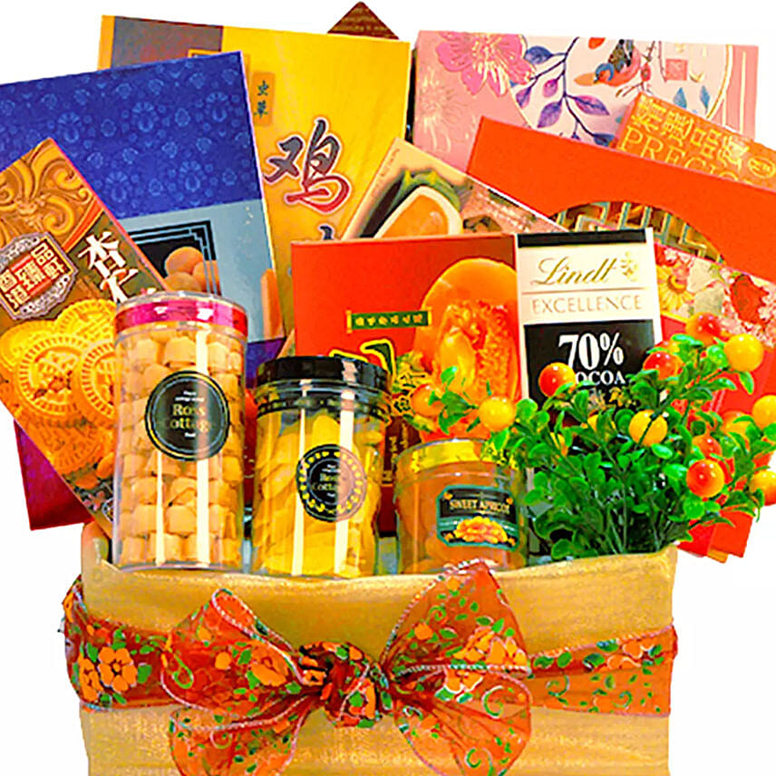 Gift celebrate basket holiday year Online New Year Gift Basket Gift Delivery in Singapore - Ferns N Petals