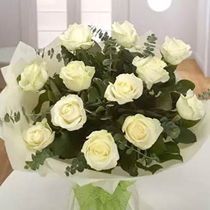 Online White Roses Bouquet Gift Delivery in Singapore - Ferns N Petals