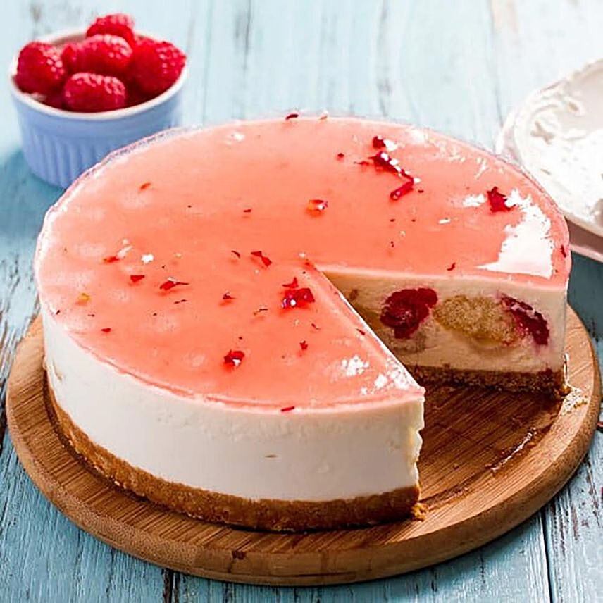 Online Fresh Lychee Cheesecake Gift Delivery in Singapore - Ferns N Petals