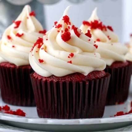 Red Velvet Cupcakes- 12 Pcs