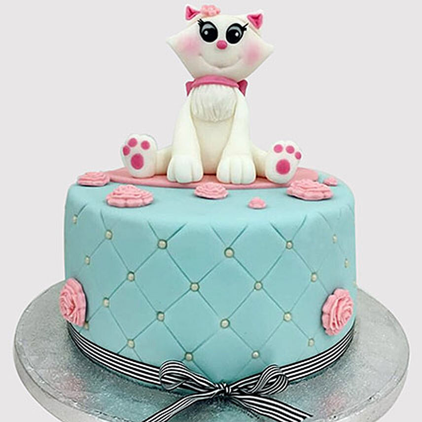 Online Designer Cat Fondant Truffle Cake Gift Delivery In Singapore Ferns N Petals