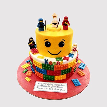 2 Tier Legoland Truffle Cake