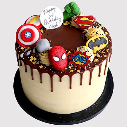 Avengers Birthday Truffle Cake